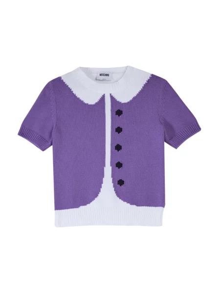 Sweter Moschino fioletowy