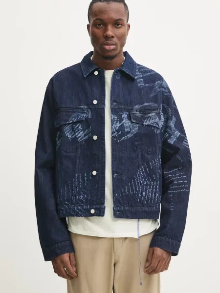 A-COLD-WALL* geaca jeans barbati marin de tranzitie albastru