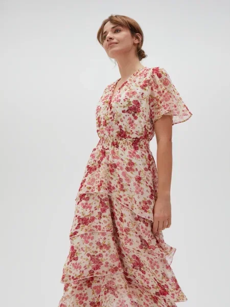 Rochie Marisse de costum alb