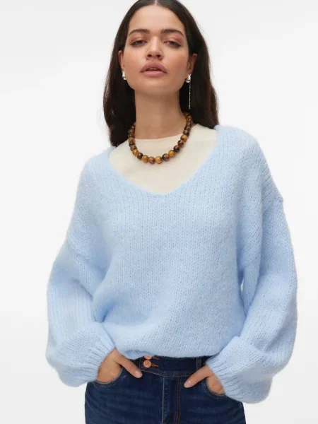 VERO MODA Pulovere dimensiuni mari VMMaybe deschis albastru