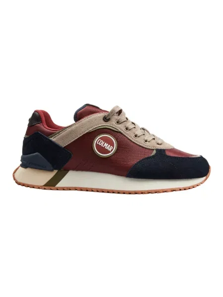 Buty do biegania Colmar skórzane do biegania czerwone
