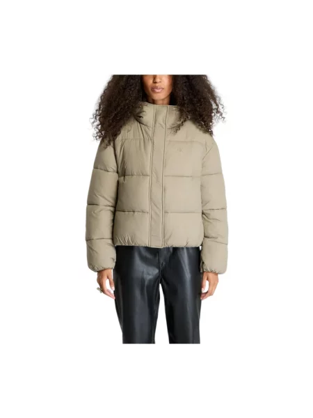 Calvin Klein Jeans kurtka zielony zimowa beżowe