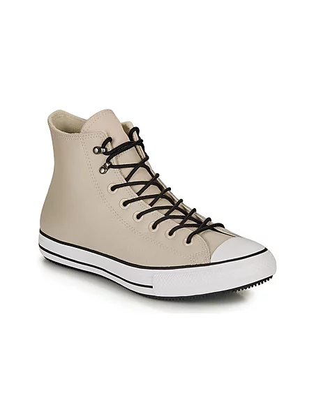 Usnjene gležnjarji Converse bež
