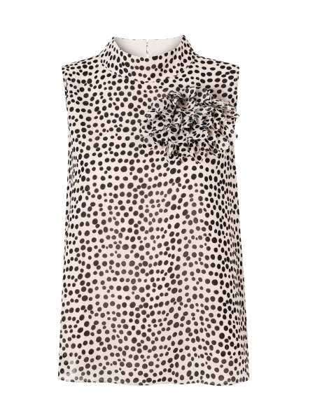 TATUUM Bluză bej negru