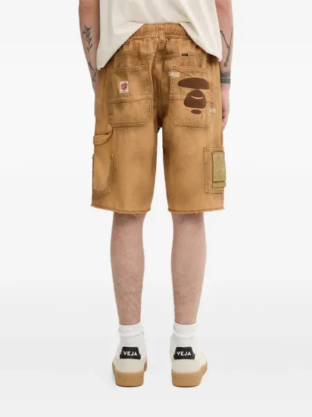 Pantaloni scurți cargo Aape By A Bathing Ape cu broderie