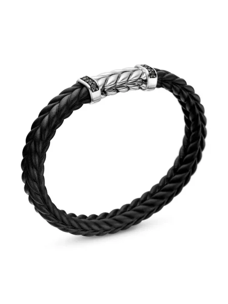 Brăţară David Yurman argintiu