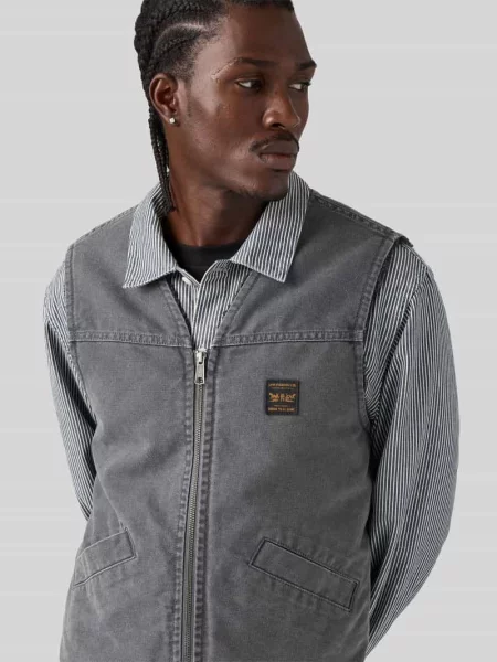 Krój regular fit kamizelka z czystej bawełny model SARATOGA Levi's czarna
