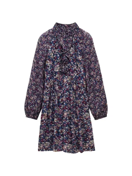 Rochie mini Ba&sh cu model floral cu imagine albastru