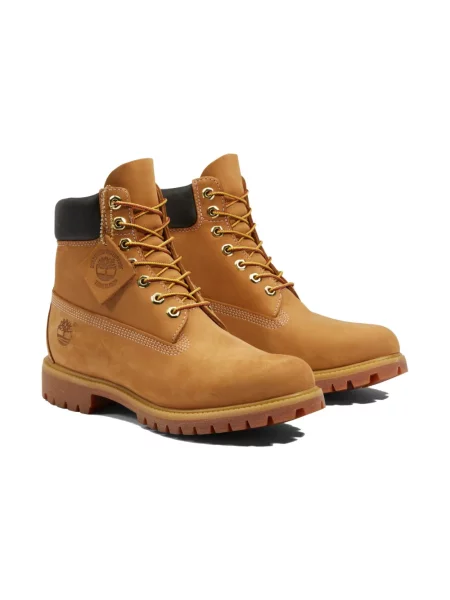 Botki Timberland wodoszczelne skórzane wiązane brązowe