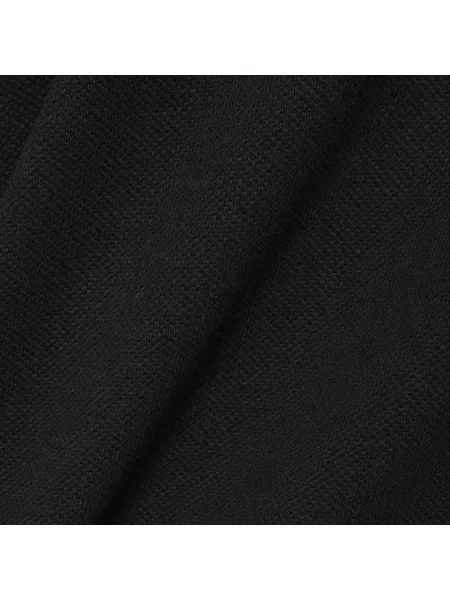 Lacoste T-Shirt Z Grubej Piki Bawełnianej I Lnianej czarny