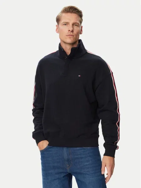 TOMMY HILFIGER Sweater majica mornarsko plava / crvena bijela
