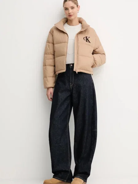 Calvin Klein Jeans geacă de puf verde