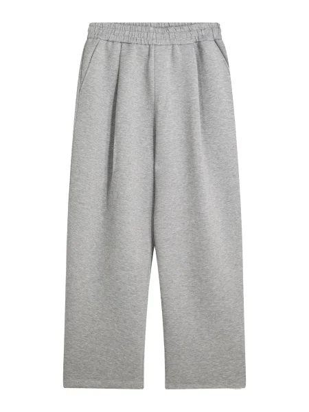 Bershka Hlače z naborki pegasto siva