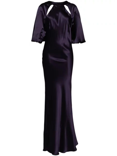 Haljina Michelle Mason ular vrat ljubičasta