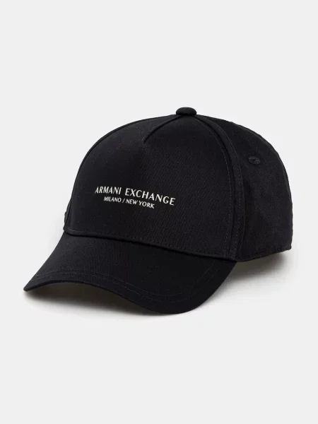 Czapka z daszkiem Armani Exchange niebieska