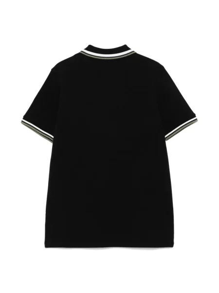 Koszulka polo dziecięca Moncler Enfant czarna