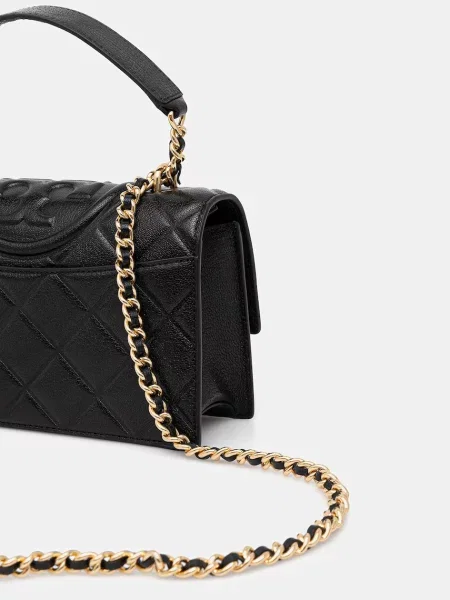 Geanta de piele Tory Burch din piele negru