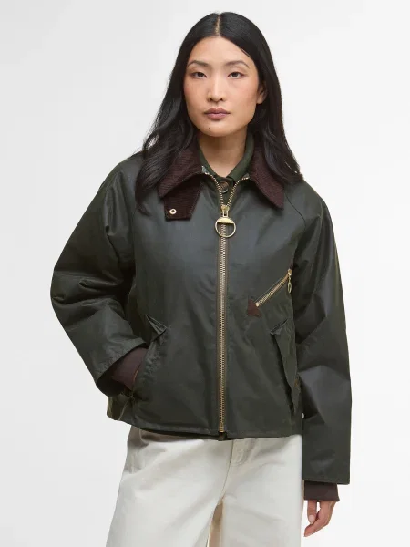 Barbour rövid dzseki női ARLENE zöld