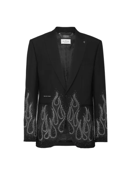 Marynarka Philipp Plein wełniana czarna
