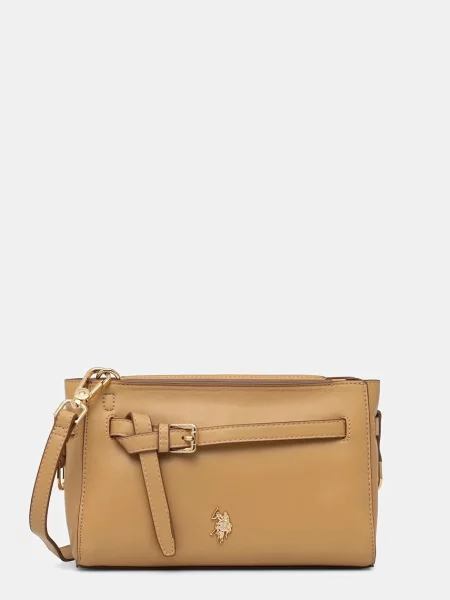 U.S. Polo Assn. listonoszka z imitacji skóry GUILDFORD żółta