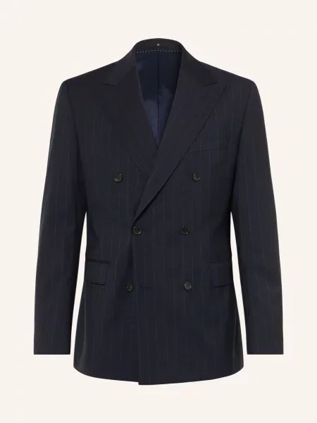 Dressler Oblekové Sako Střih Extra Slim Fit dunkelblau