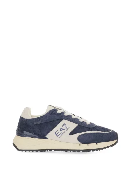 Sneakerși Ea7 Emporio Armani din piele albastru
