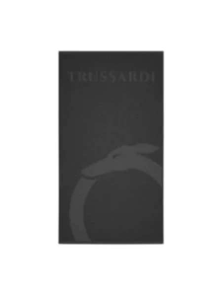 Haftowane jeansy Trussardi czarne
