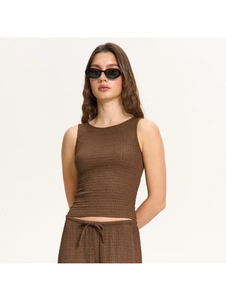 Блузка Cropp коричневая