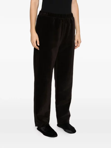 Lung pantaloni Casey Casey de catifea maro