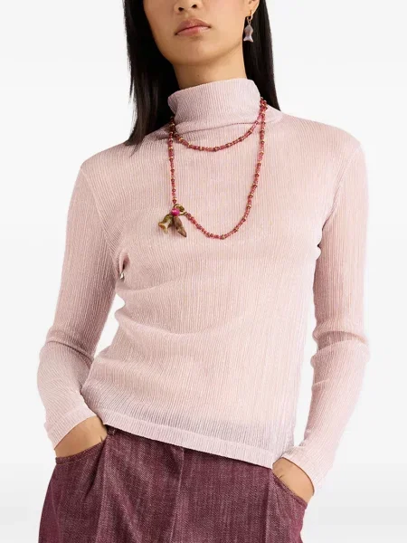 Długi top Momoni różowy