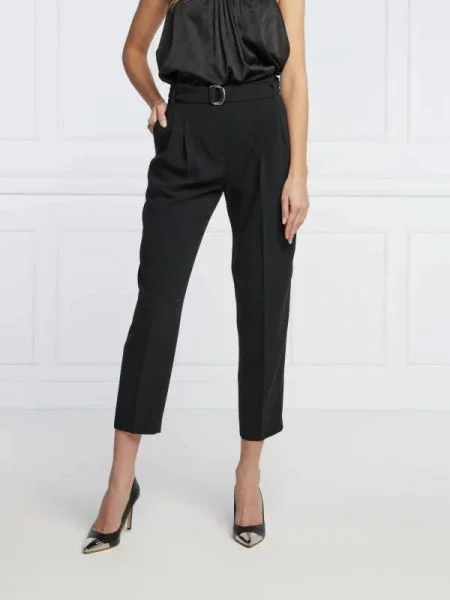 BOSS BLACK Pantaloni cu cordon Tapia negru