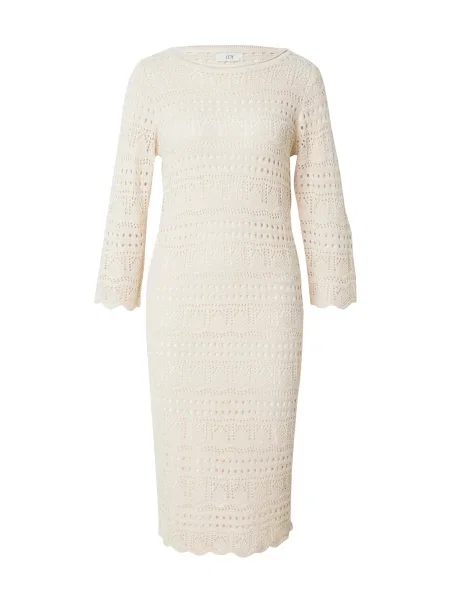 JDY Pletena obleka JDYSUN LAY kremna