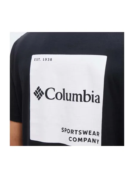 Póló Columbia autogrammal fekete