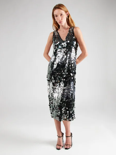 SOAKED IN LUXURY Rochie de cocktail Adine argintiu