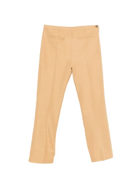 Pantaloni cu picior drept Alberta Ferretti bej