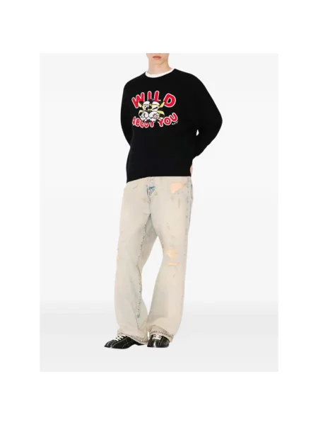 Sweter Kenzo w tygrysie prążki czarny