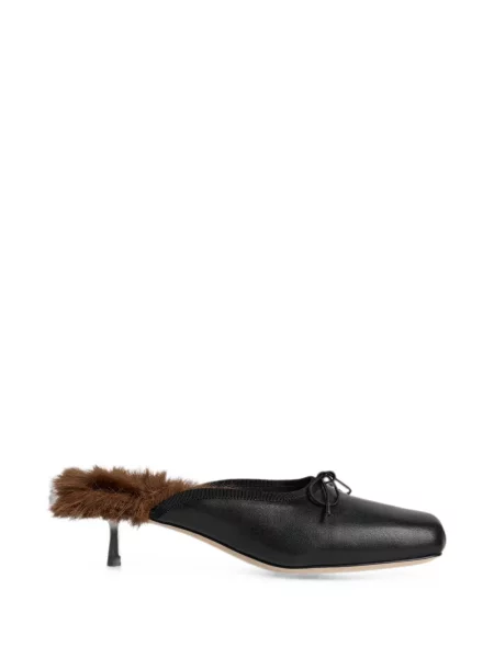 Papuci tip mules Simone Rocha negru