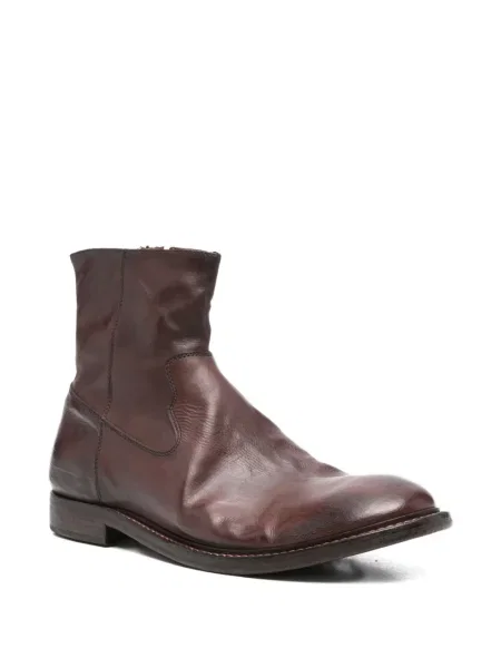 Botine Moma din piele maro