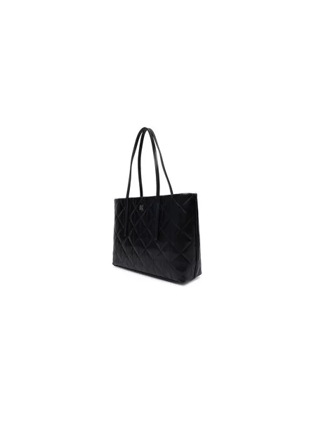 Calvin Klein Torbica Quilted Small Tote crna