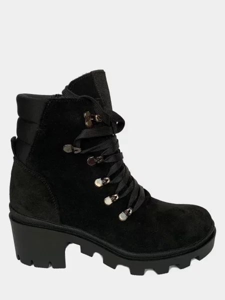 Замшевые ботильоны Evie черные