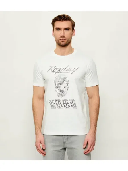 Replay Tricou alb