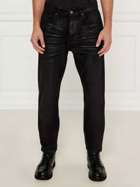 GUESS Blugi JAMES | Relaxed fit negru