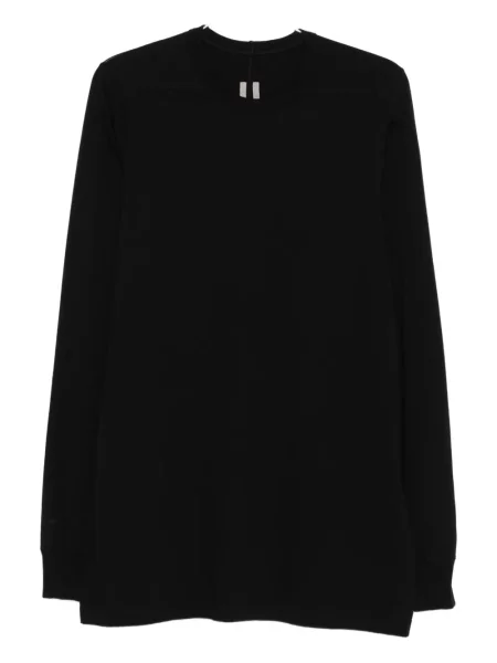 Tricou Rick Owens cu decolteu rotund lung negru