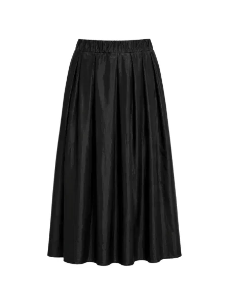 Fustă midi Roberto Collina din satin negru
