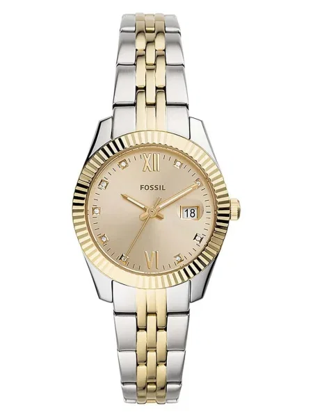 FOSSIL Ceas analogic auriu argintiu