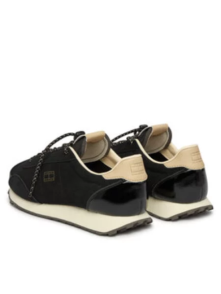 Tommy Jeans Laisvalaikio batai Tjw Retro Archive Runner Suede juoda