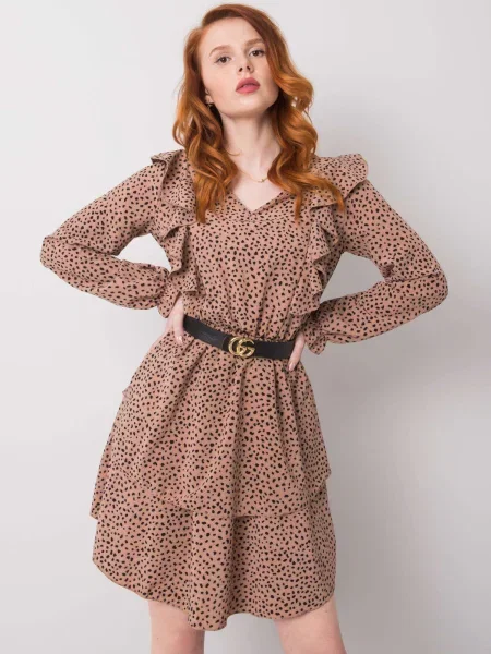 Rochie Fashionhunters de costum bej