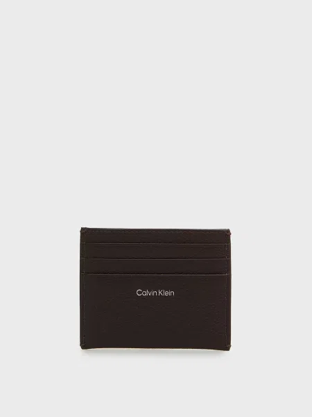 Шкіряний гаманець Calvin Klein коричневий