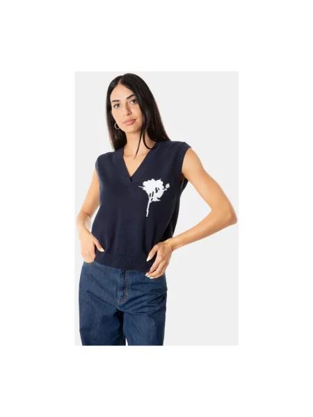 Sweter Max Mara niebieski