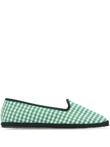 Pantofi loafer Vibi Venezia în carouri verde
